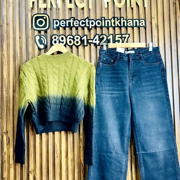 Dual Tone Tops With Jeans