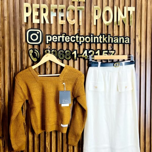 Square Neck Tops With Skirt