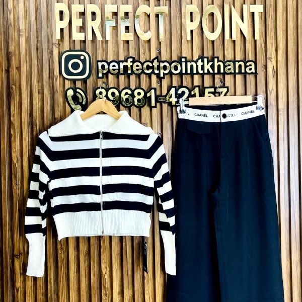 Fall Neck Lining Tops Set