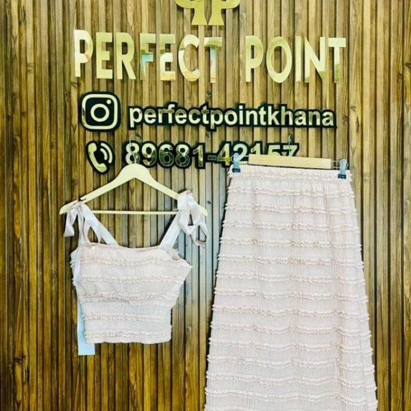 Tank Top with Customized Ribbon – Self Net Fabric