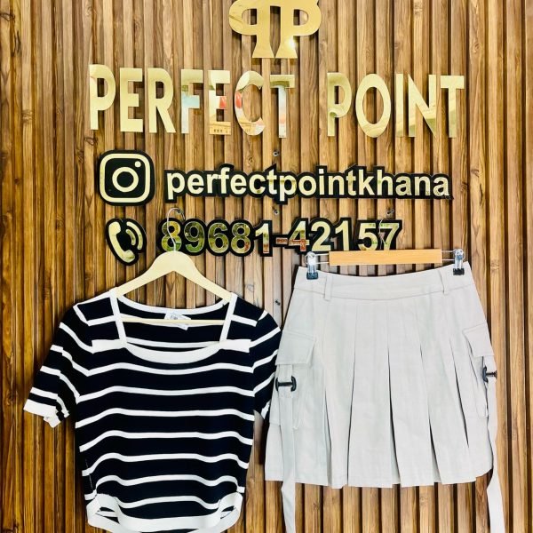 Square Neck Top with Skirt