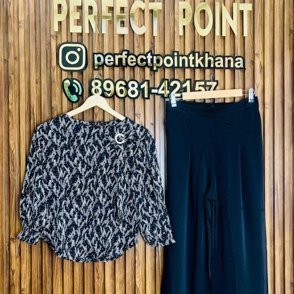 Bow Printed Cordset – Elegant & Trendy