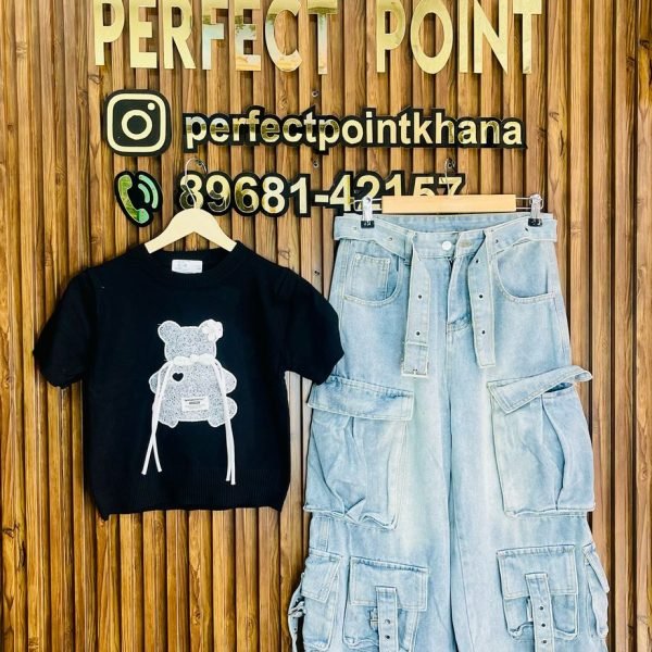 Teddy Top with Cargo Pant – Funky Style