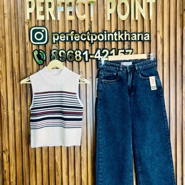 Tank Top with Jean – Korean Funky Style