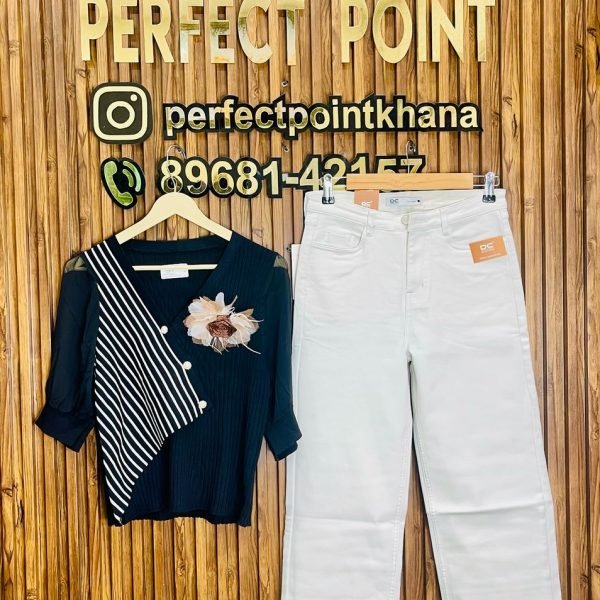 Flower Top with Jeans – Stylish & Trendy
