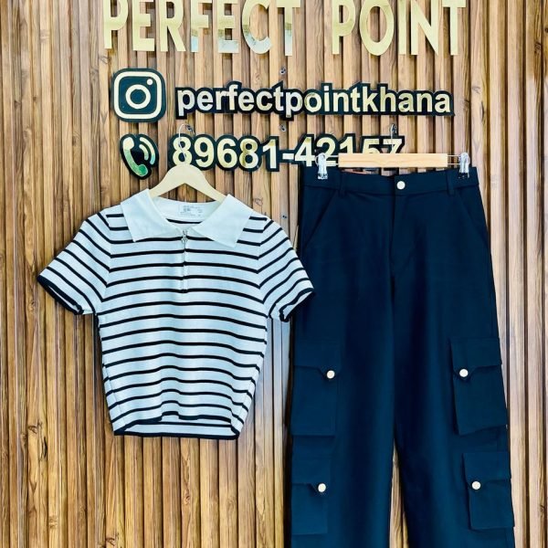 Lining Half Zip Top with Cargo – Trendy & Comfortable