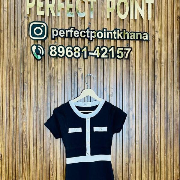Bodycon Dress with Pocket Look – Stylish Button with Stripe Look